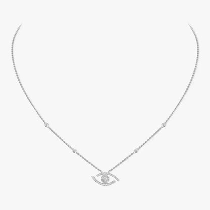 [Eternal jewelry]Pave_ Diamond Necklace Lucky Eye