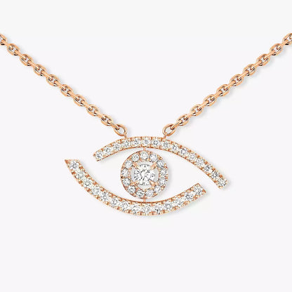 [Eternal jewelry]Pave_ Diamond Necklace Lucky Eye