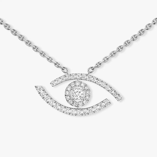 [Eternal jewelry]Pave_ Diamond Necklace Lucky Eye