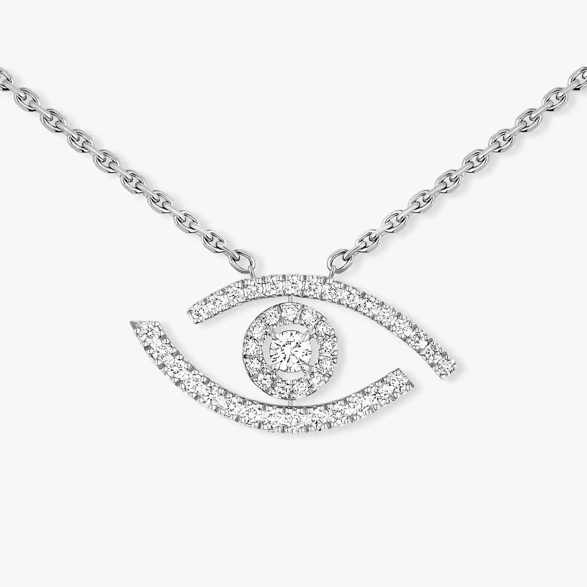 [Eternal jewelry]Pave_ Diamond Necklace Lucky Eye