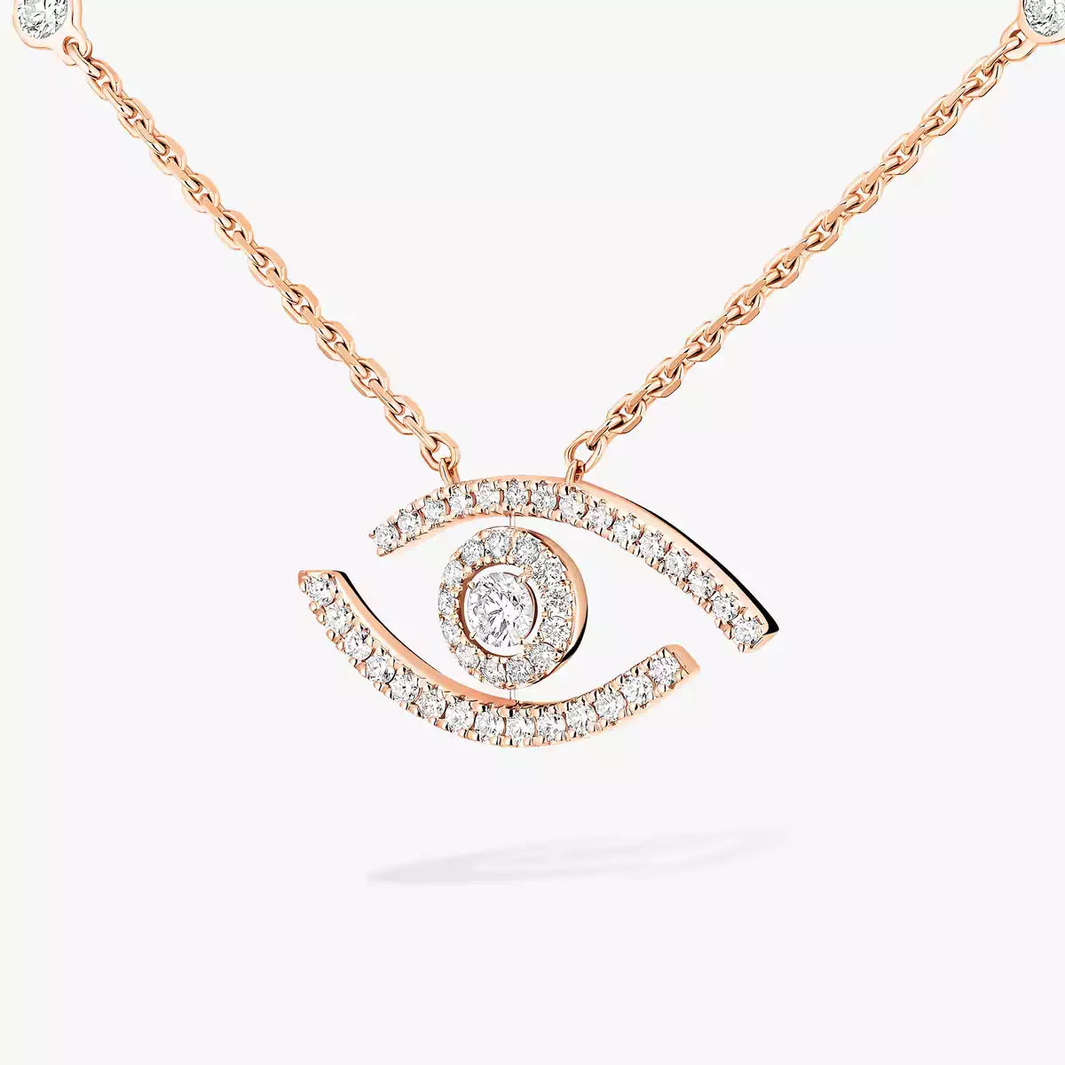 [Eternal jewelry]Pave_ Diamond Necklace Lucky Eye