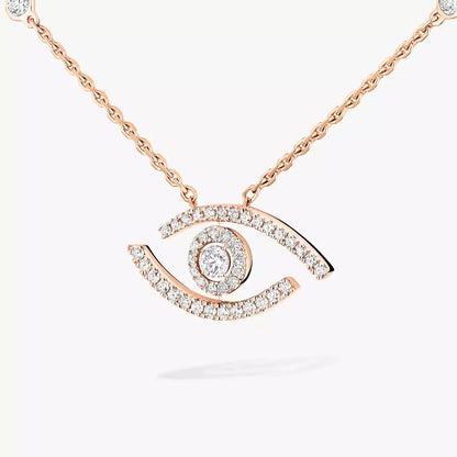 [Eternal jewelry]Pave_ Diamond Necklace Lucky Eye