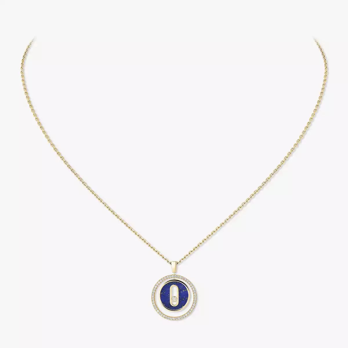 [Eternal jewelry]Lucky Move Diamond Necklace in Rose Gold and White Mother-of-Pearl