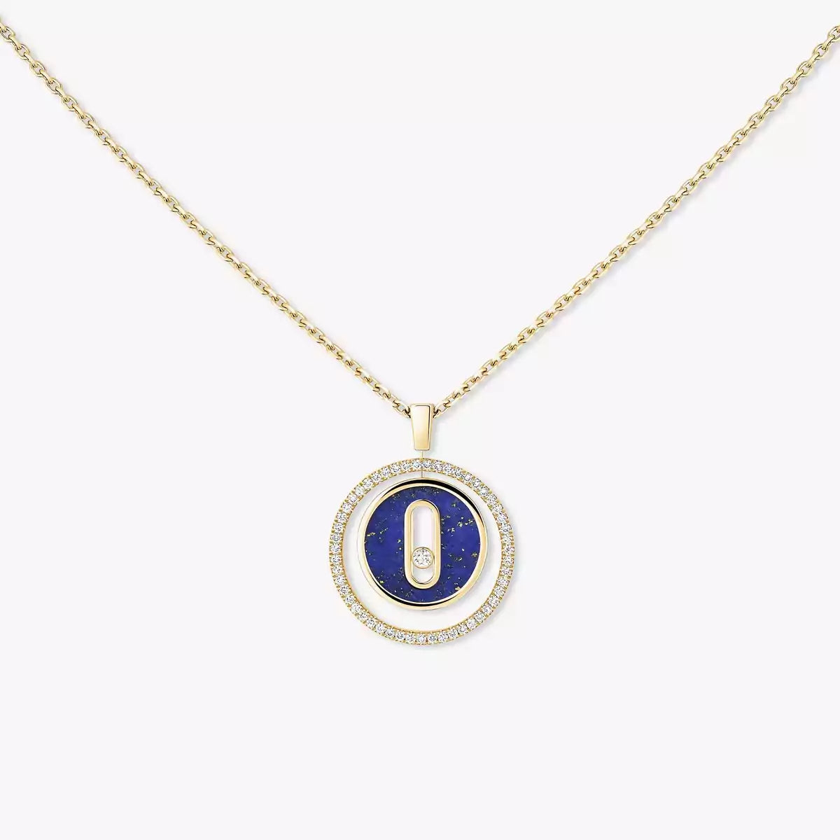 [Eternal jewelry]Lucky Move Diamond Necklace in Rose Gold and White Mother-of-Pearl