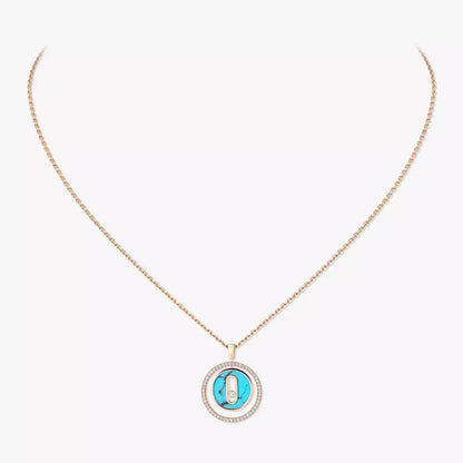 [Eternal jewelry]Lucky Move Diamond Necklace in Rose Gold and White Mother-of-Pearl