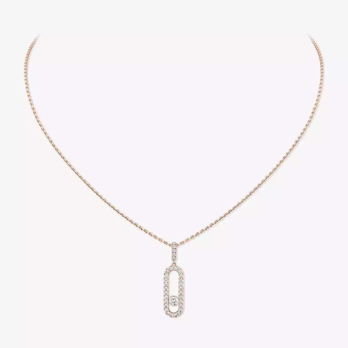 [Eternal jewelry]Move Uno Diamond Necklace in Rose Gold