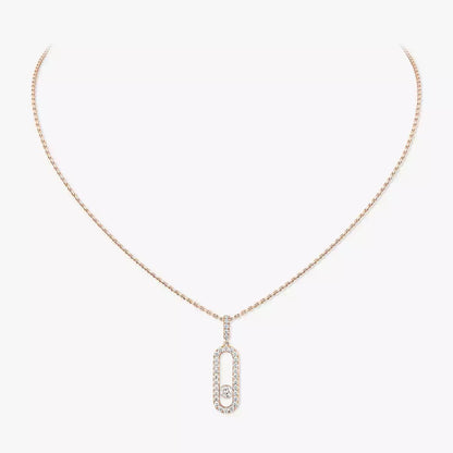 [Eternal jewelry]Move Uno Diamond Necklace in Rose Gold
