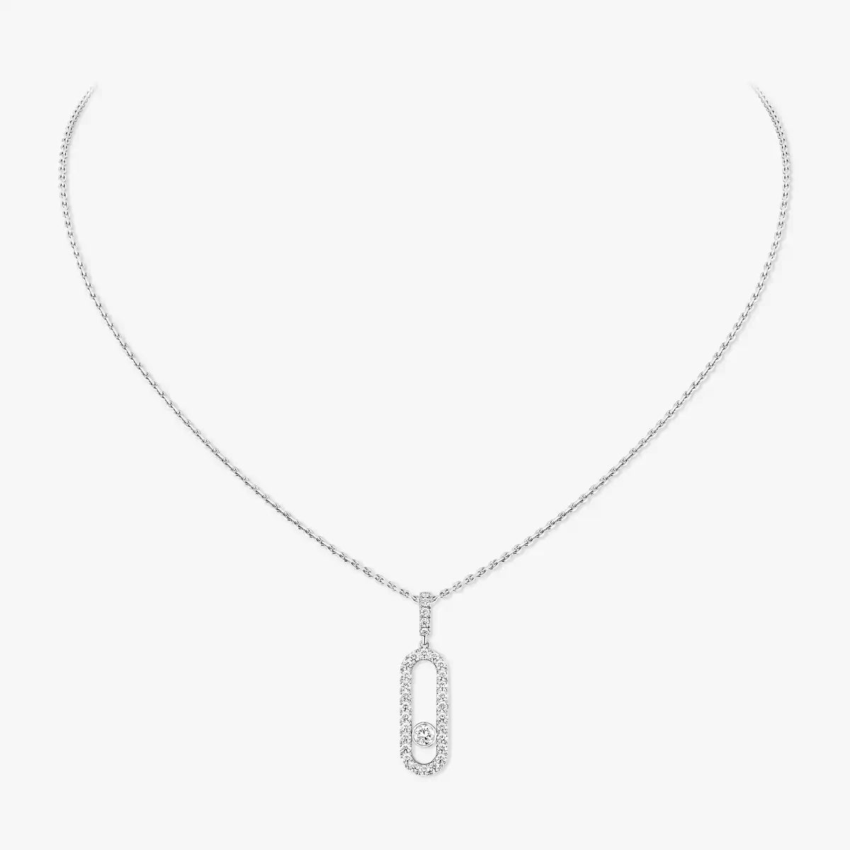 [Eternal jewelry]Move Uno Diamond Necklace in Rose Gold