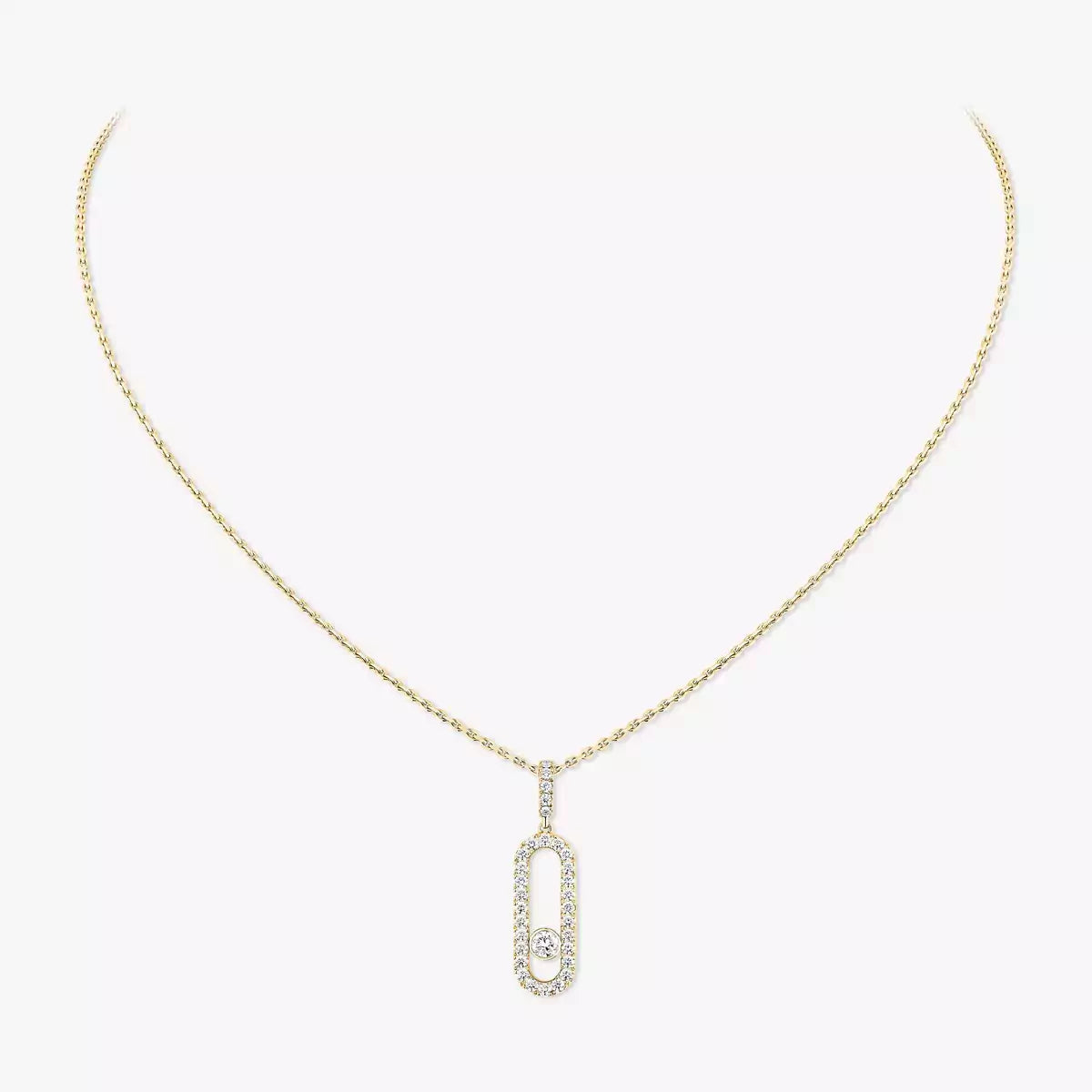 [Eternal jewelry]Move Uno Diamond Necklace in Rose Gold
