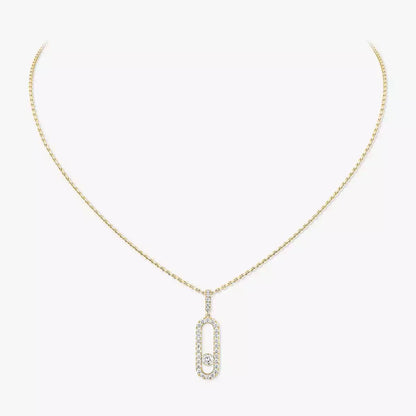 [Eternal jewelry]Move Uno Diamond Necklace in Rose Gold