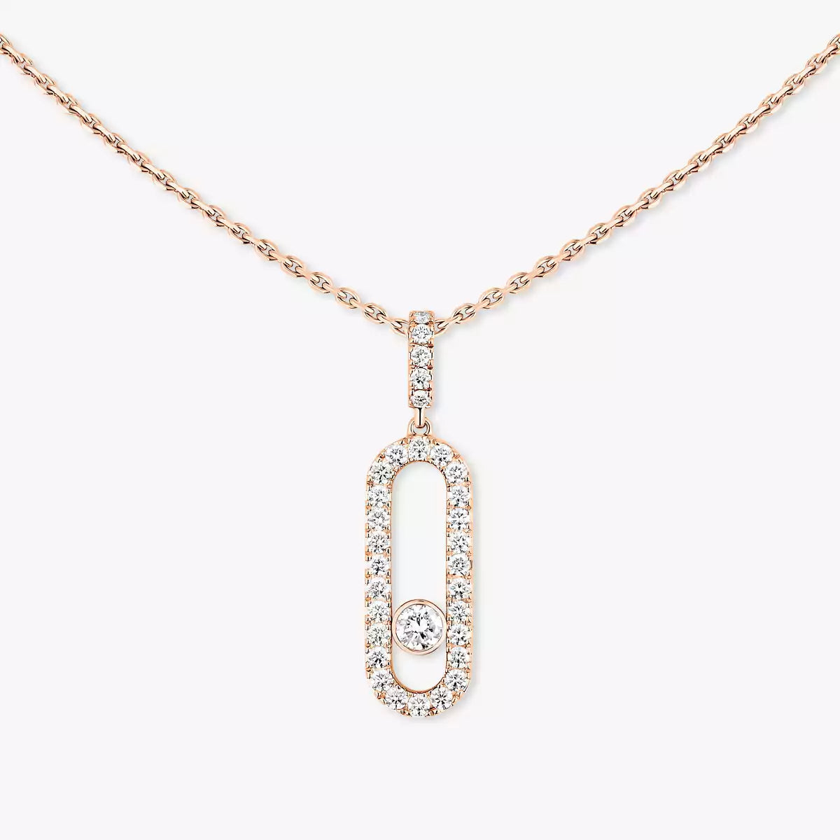 [Eternal jewelry]Move Uno Diamond Necklace in Rose Gold