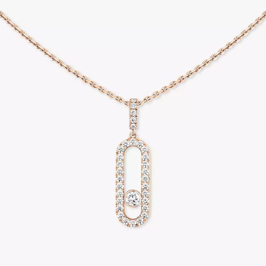 [Eternal jewelry]Move Uno Diamond Necklace in Rose Gold