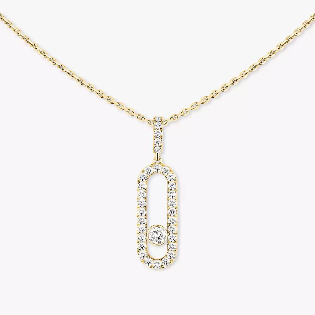 [Eternal jewelry]Move Uno Diamond Necklace in Rose Gold