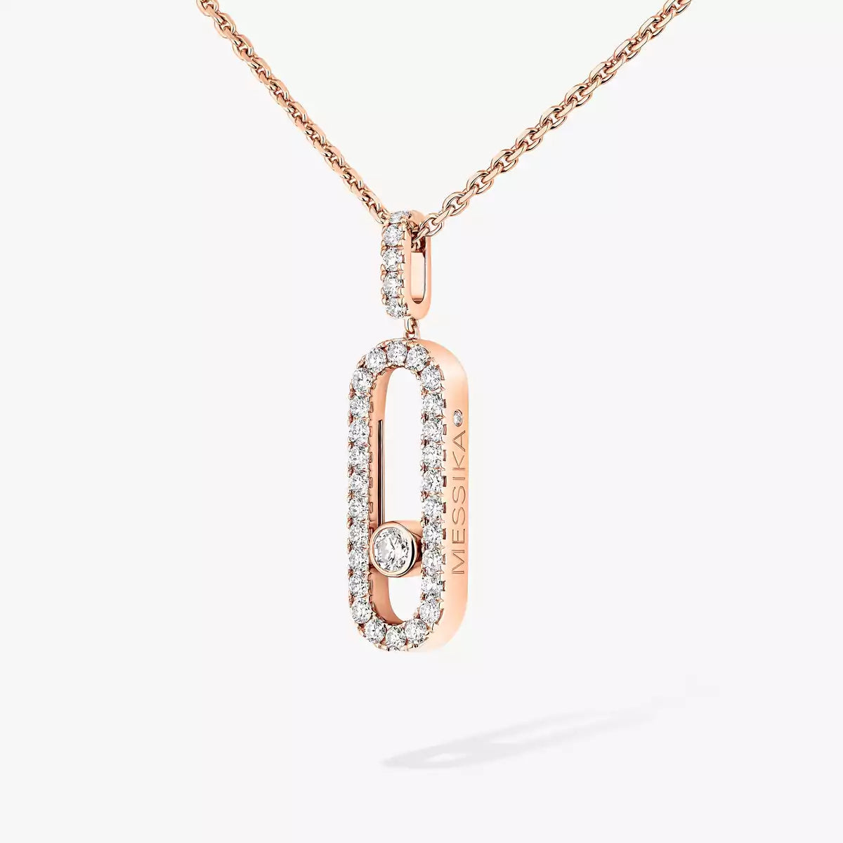 [Eternal jewelry]Move Uno Diamond Necklace in Rose Gold