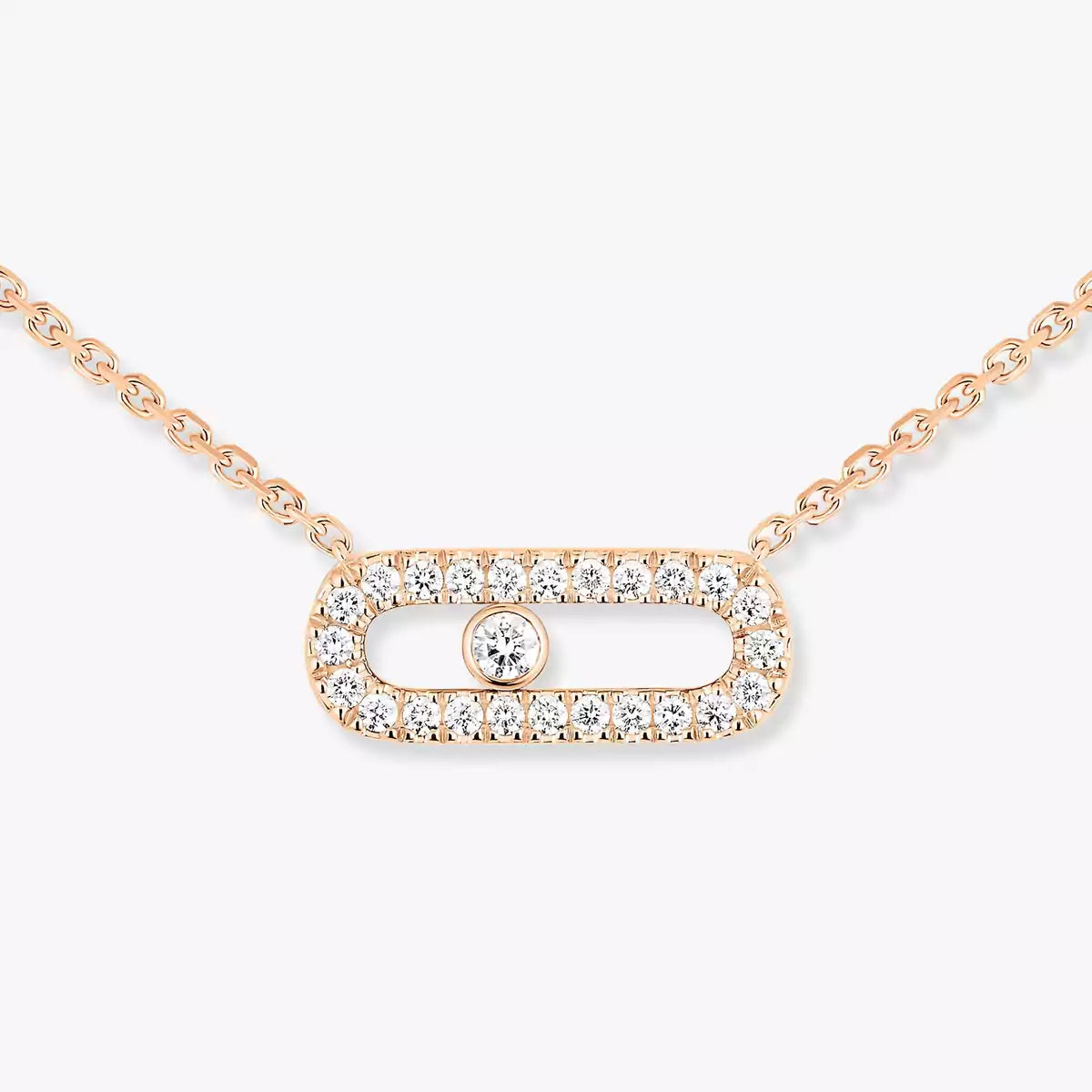 [Eternal jewelry]Diamond Necklace Move Uno