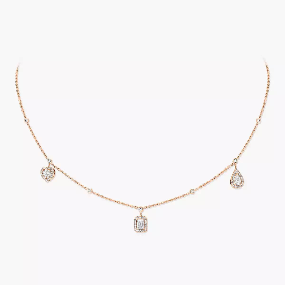 [Eternal jewelry]My Twin Diamond Necklace in Silver