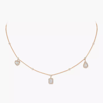 [Eternal jewelry]My Twin Diamond Necklace in Silver