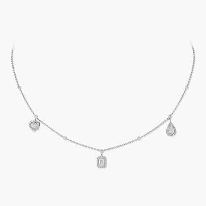 [Eternal jewelry]My Twin Diamond Necklace in Silver