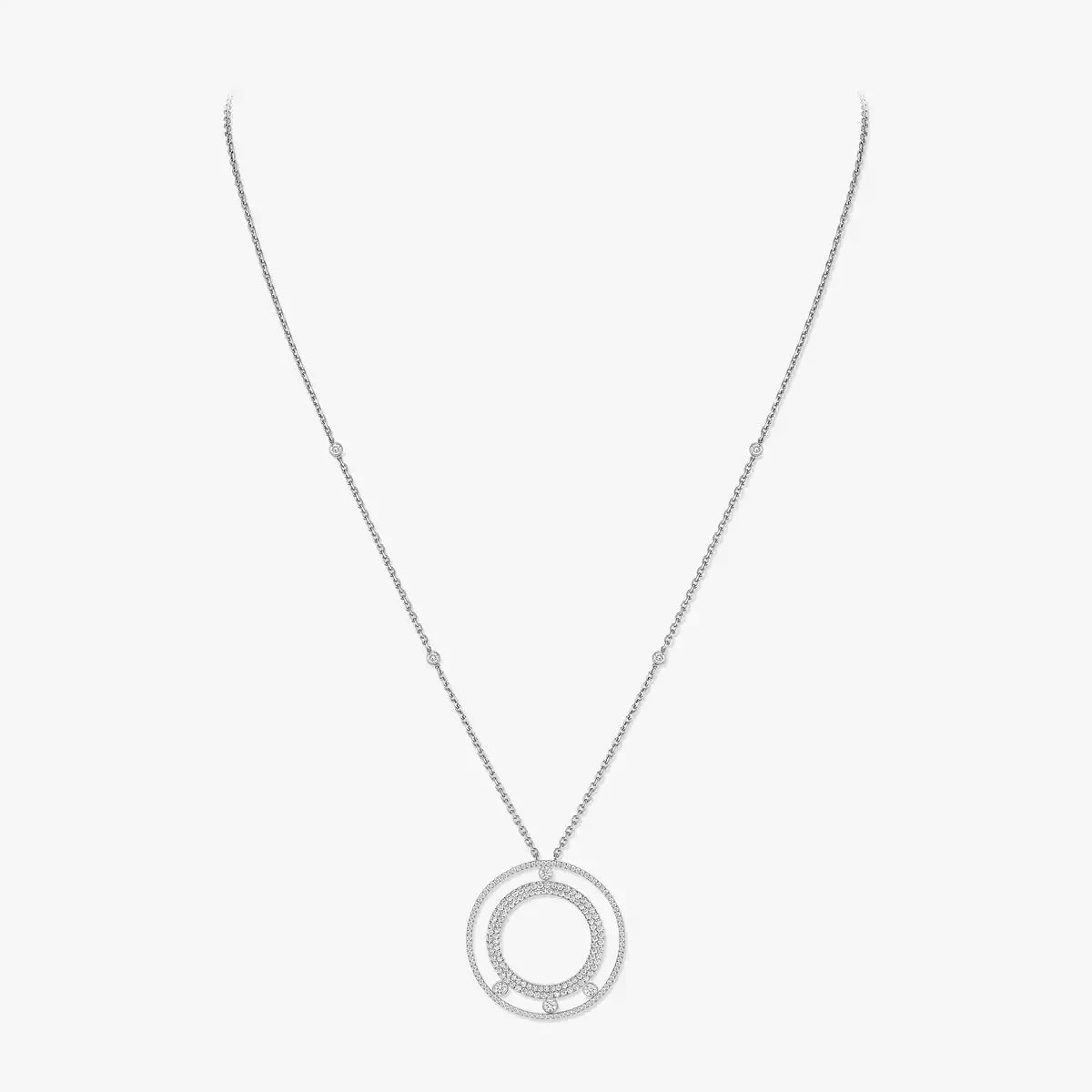 [Eternal jewelry]Move Romane Long Pave_-Set Diamond Necklace