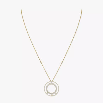 [Eternal jewelry]Move Romane Long Pave_-Set Diamond Necklace