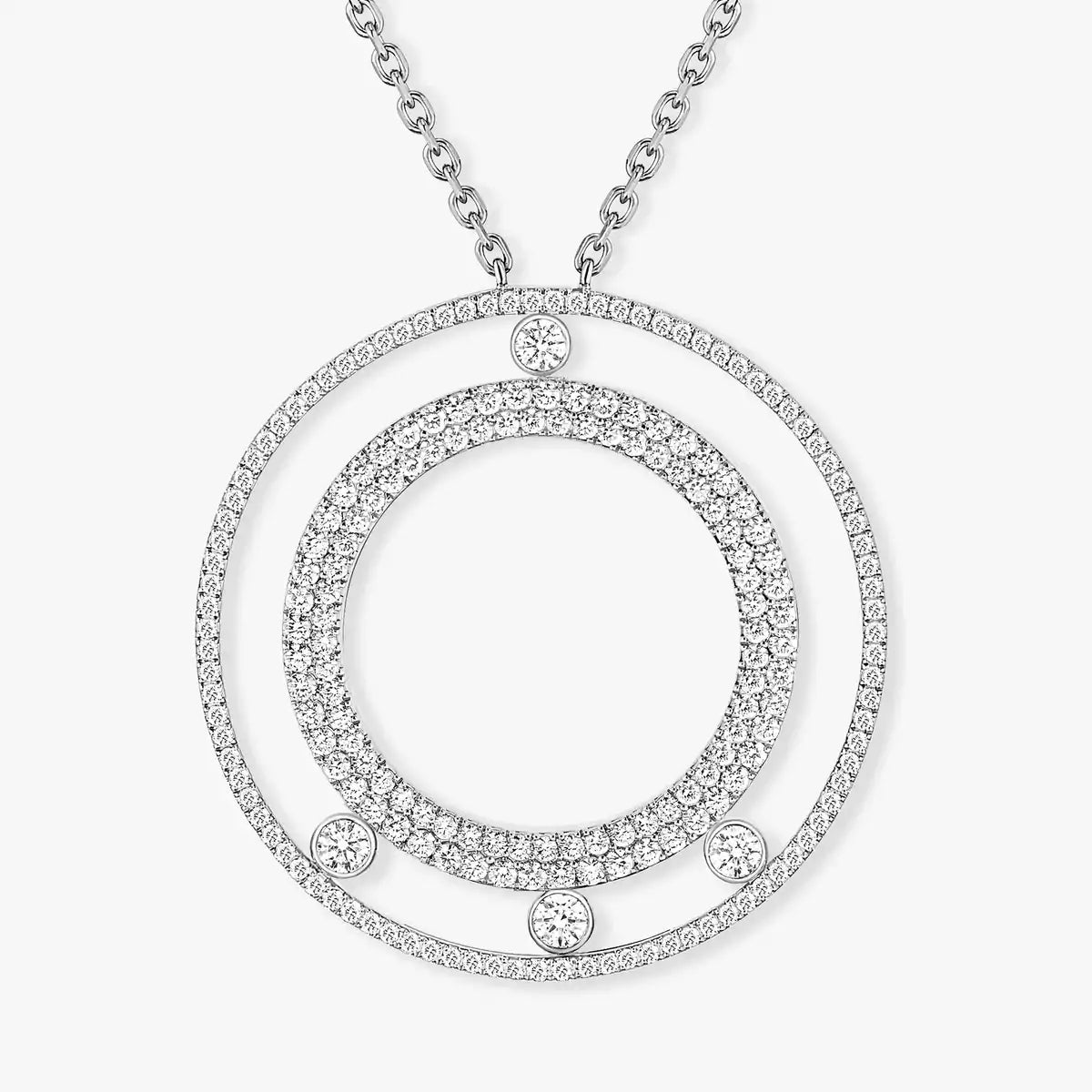 [Eternal jewelry]Move Romane Long Pave_-Set Diamond Necklace