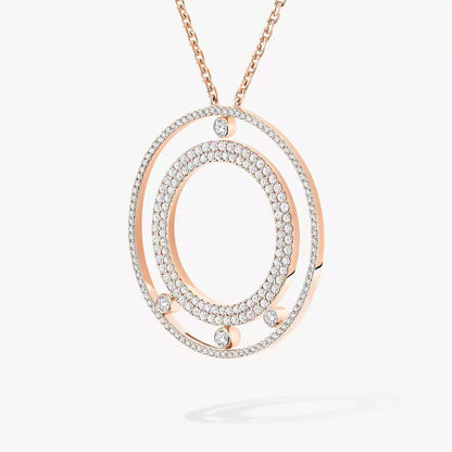 [Eternal jewelry]Move Romane Long Pave_-Set Diamond Necklace