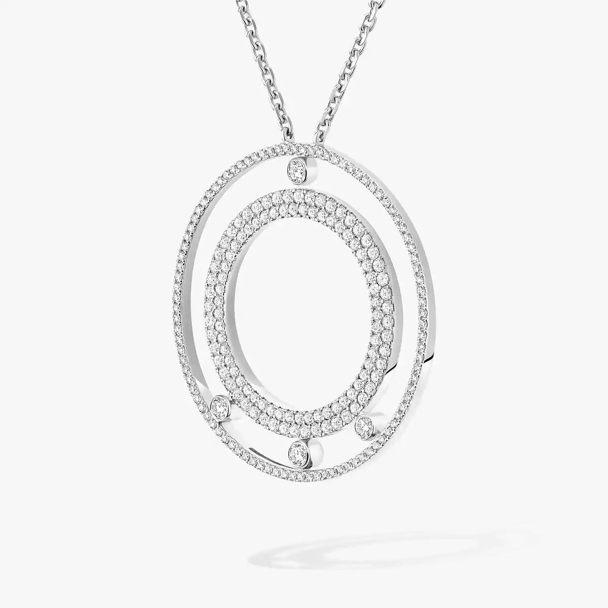 [Eternal jewelry]Move Romane Long Pave_-Set Diamond Necklace