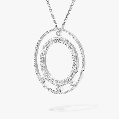 [Eternal jewelry]Move Romane Long Pave_-Set Diamond Necklace