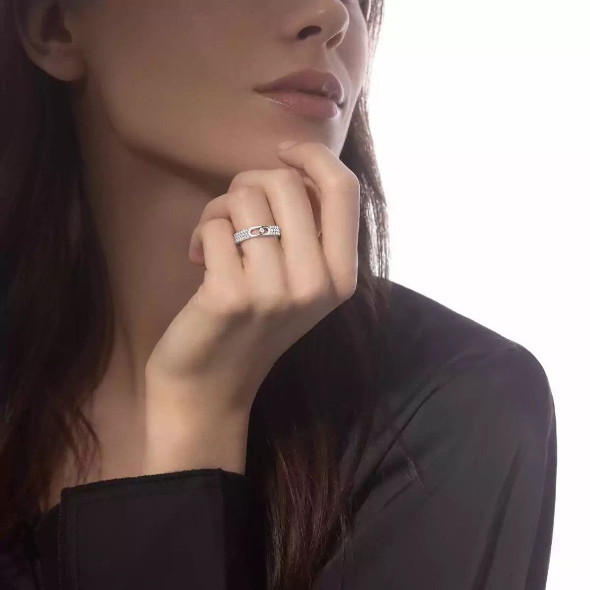 [Eternal jewelry]Move Joaillerie Pave_ Diamond Wedding Ring