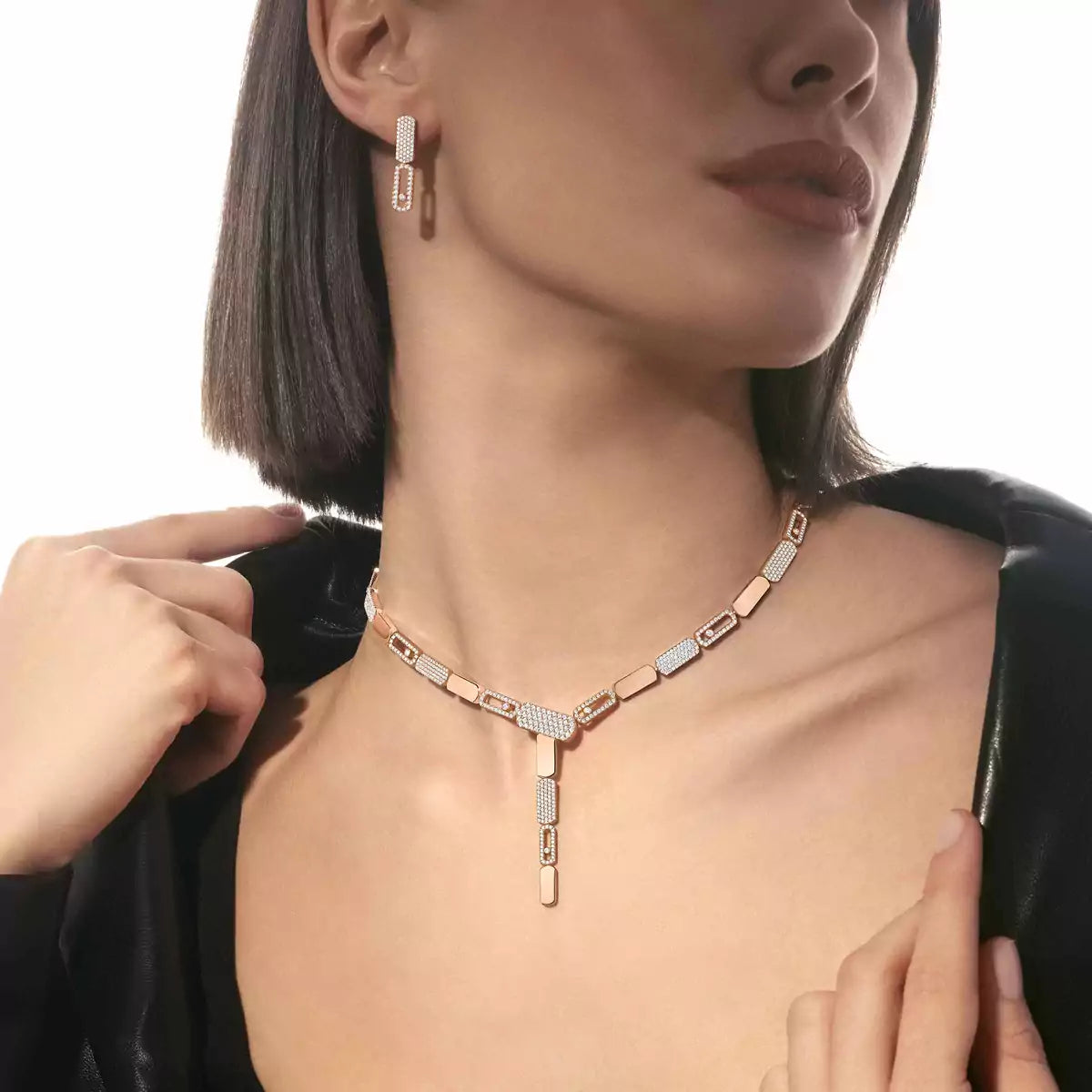 [Eternal jewelry]Imperial Move SM Diamond Earrings