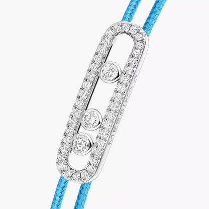 [Eternal jewelry]Messika Care(s) pink cord pavé bracelet