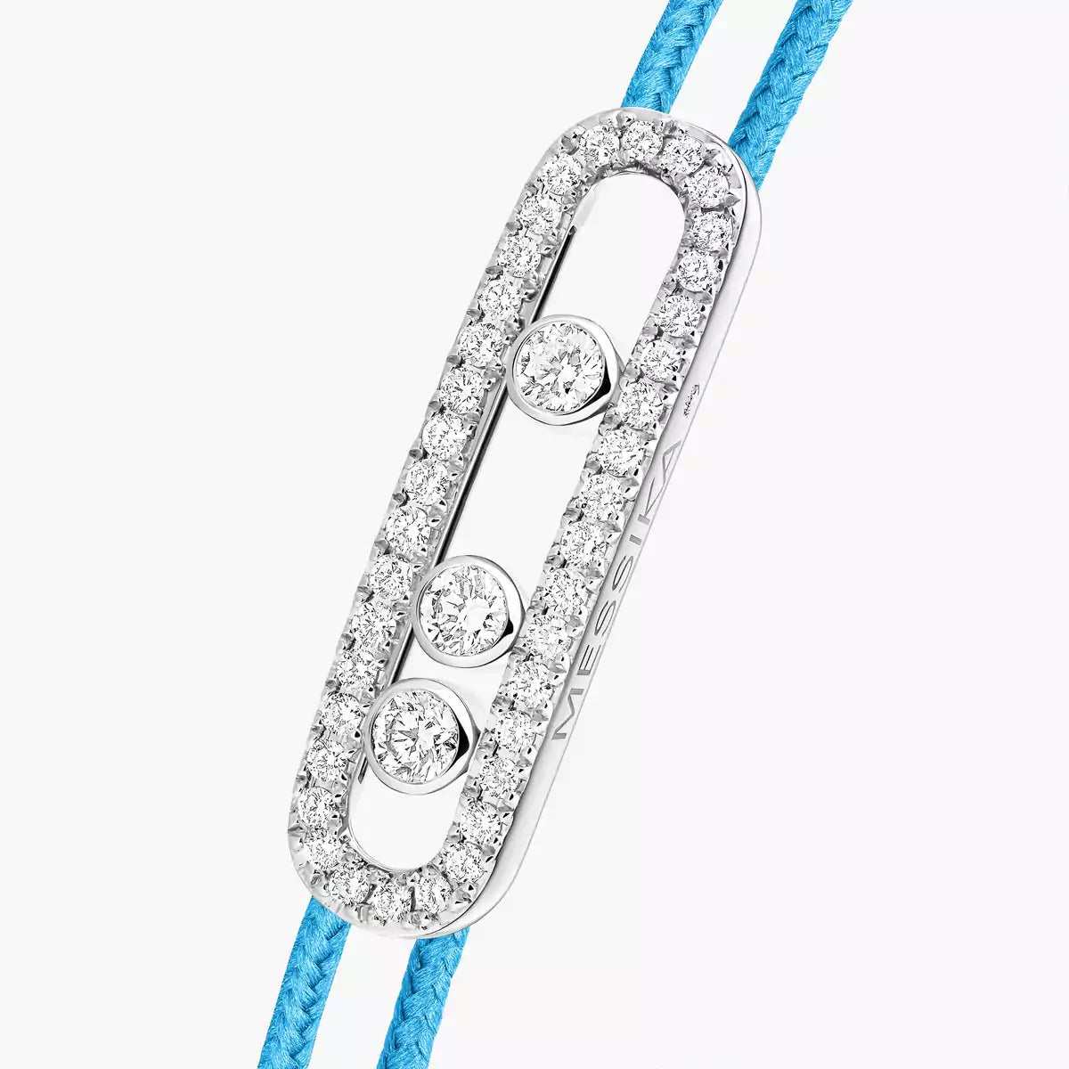 [Eternal jewelry]Messika Care(s) pink cord pavé bracelet