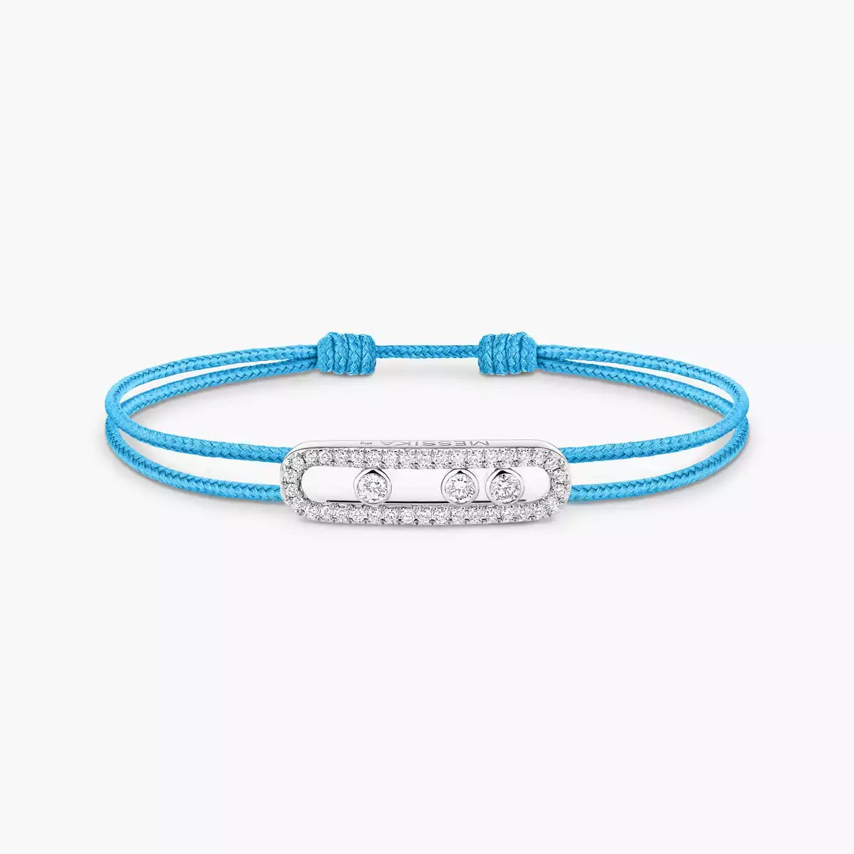 [Eternal jewelry]Messika Care(s) pink cord pavé bracelet