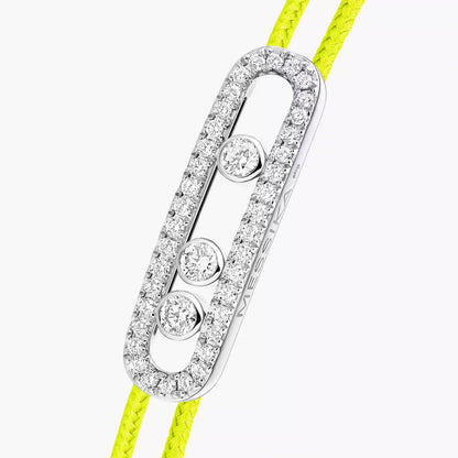 [Eternal jewelry]Messika Care(s) pink cord pavé bracelet