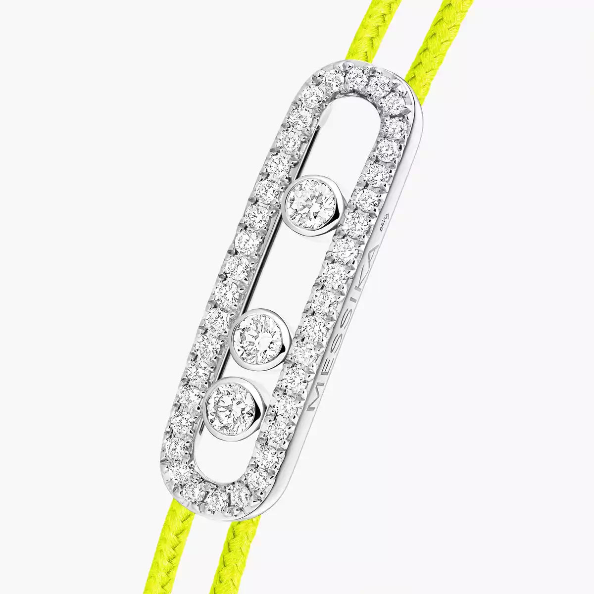 [Eternal jewelry]Messika Care(s) pink cord pavé bracelet