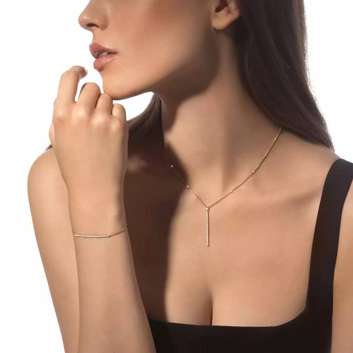 [Eternal jewelry]Diamond Thin Bangle 0.15ct My Twin Toi & Moi
