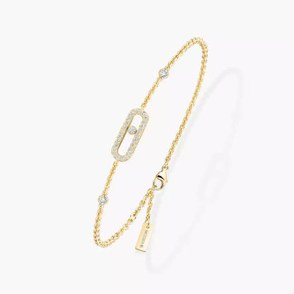 [Eternal jewelry]Move Uno Diamond Bracelet