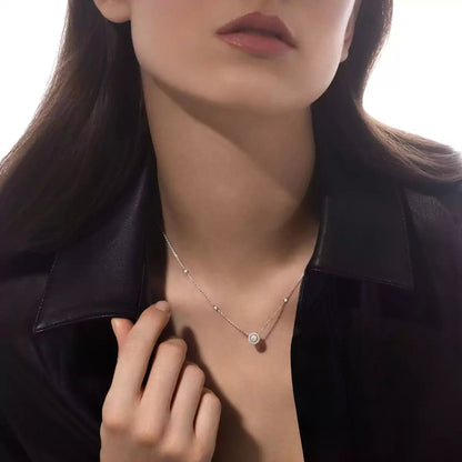 [Eternal jewelry]Diamond Necklace 0,20ct Brilliant Shape Joy