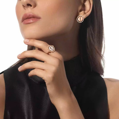 [Eternal jewelry]Lucky Move Diamond Earrings