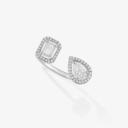 [Eternal jewelry]MY TWIN TOI & MOI SILVER DIAMOND RING