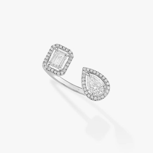 [Eternal jewelry]MY TWIN TOI & MOI SILVER DIAMOND RING
