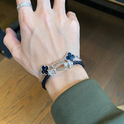 [Eternal Jewelry]CLOVER 5 MOTIF PIETERSITE BRACELET COLLECTION