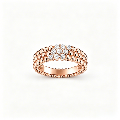 [Eternal jewelry] THREE-ROW DIAMOND RING