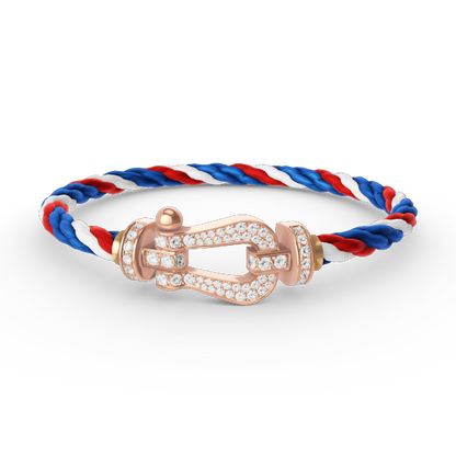 [Eternal Jewelry]FORCE LARGE HORSESHOE FULL DIAMOND BRACELET ROSE GOLD
