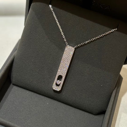 [Eternal jewelry]MY FIRST DIAMOND PAVED NECKLACE