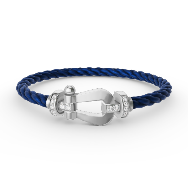 [Eternal Jewelry]FORCE LARGE HORSESHOE HALF DIAMOND BRACELET SILVER